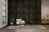 A classic jungle tiger wallpaper for walls with a wild motif.

