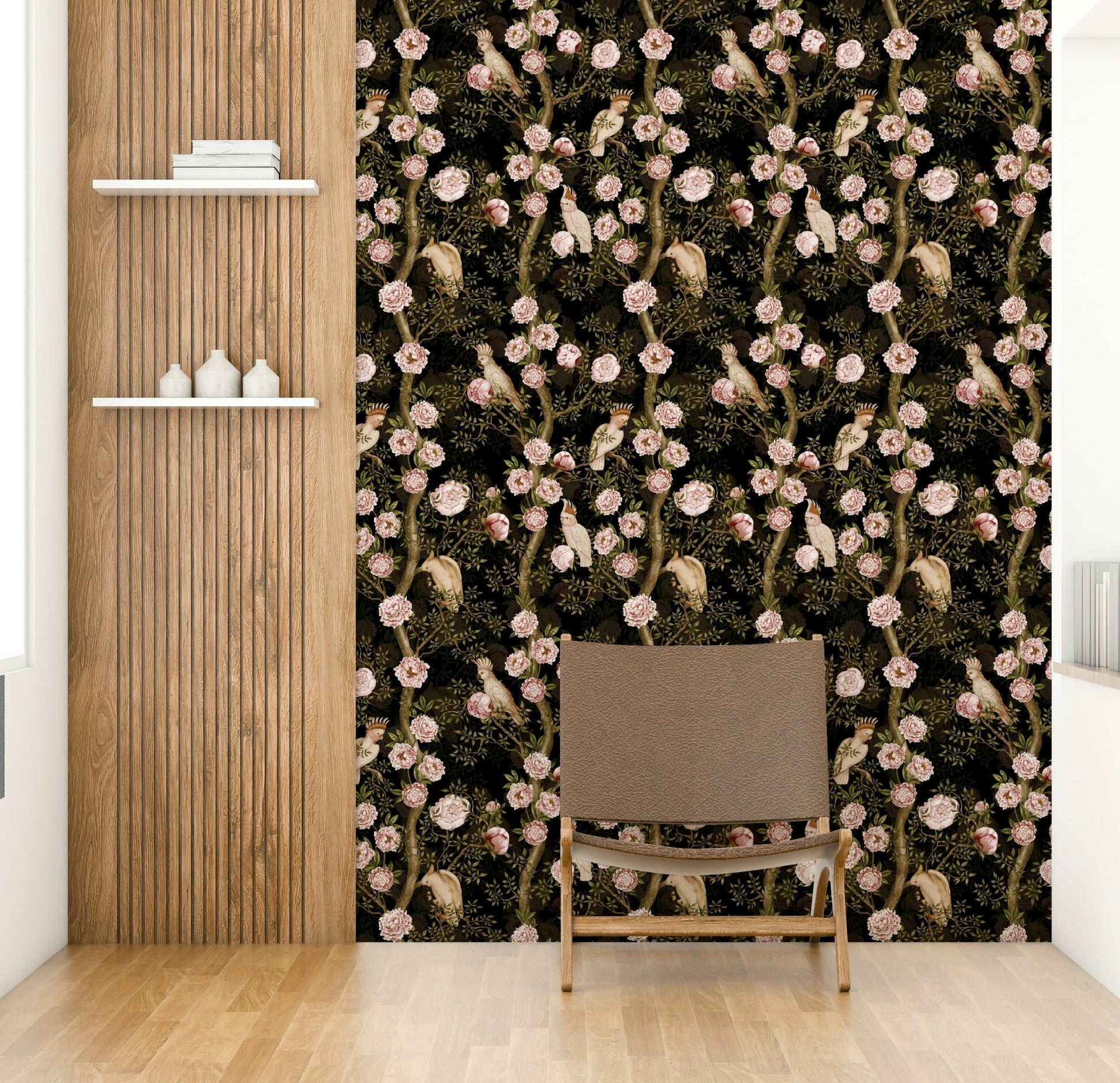 Whispers of the Tropics wall design in daylight

