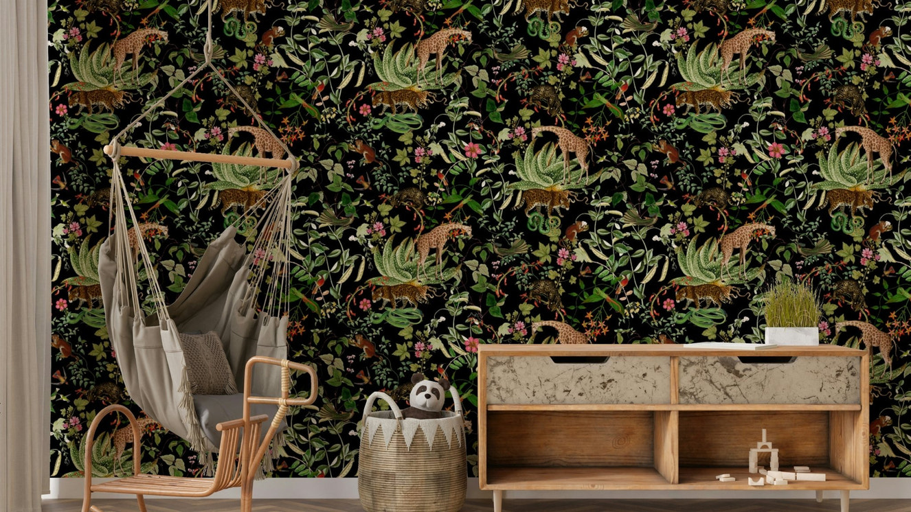 Whispers of the Wild Wallpaper with a nature-inspired design.