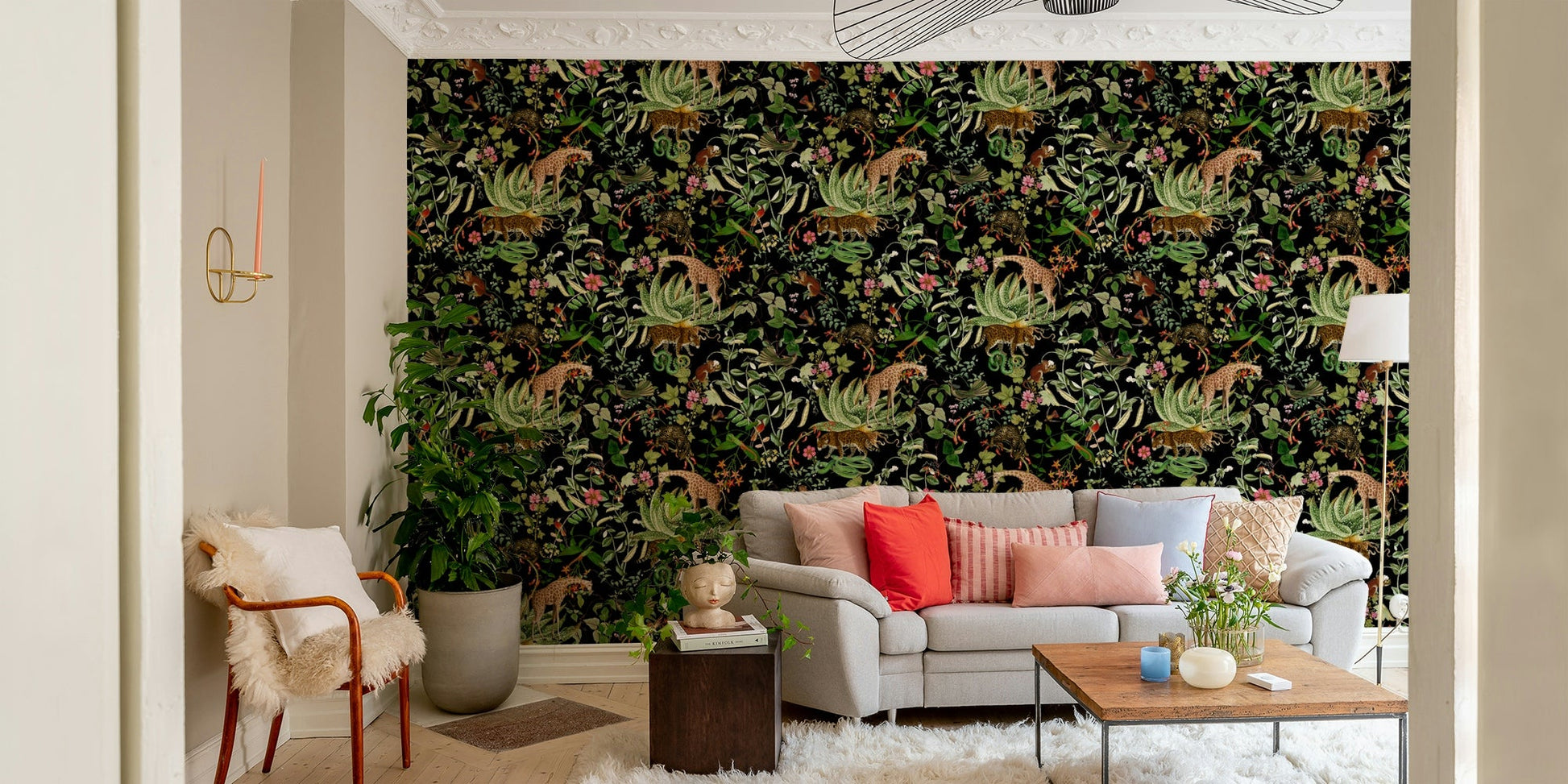 Stylish wild nature wallpaper to enhance home interiors., GD1398