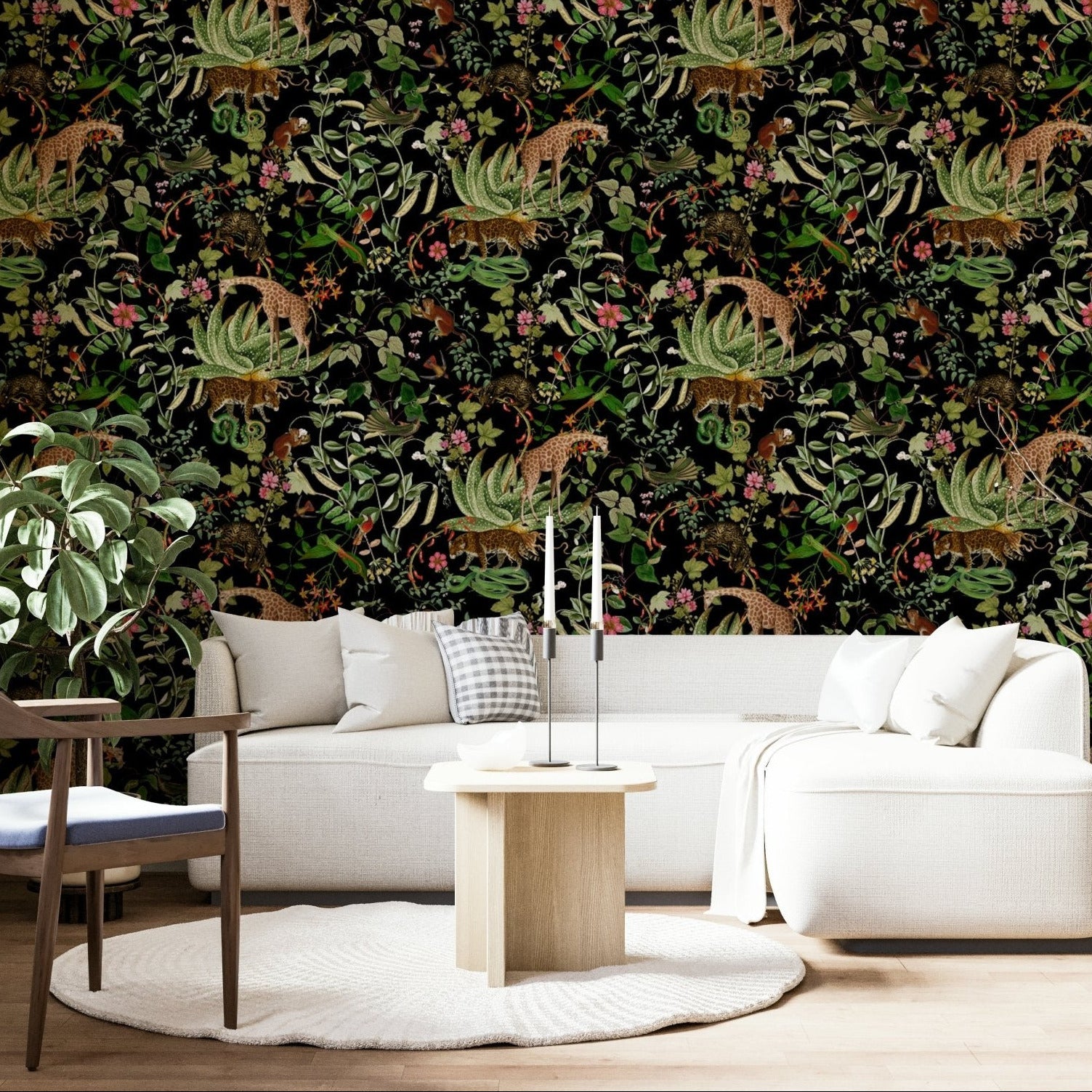 Tropical wildlife wallpaper perfect for nature lovers., GD1398