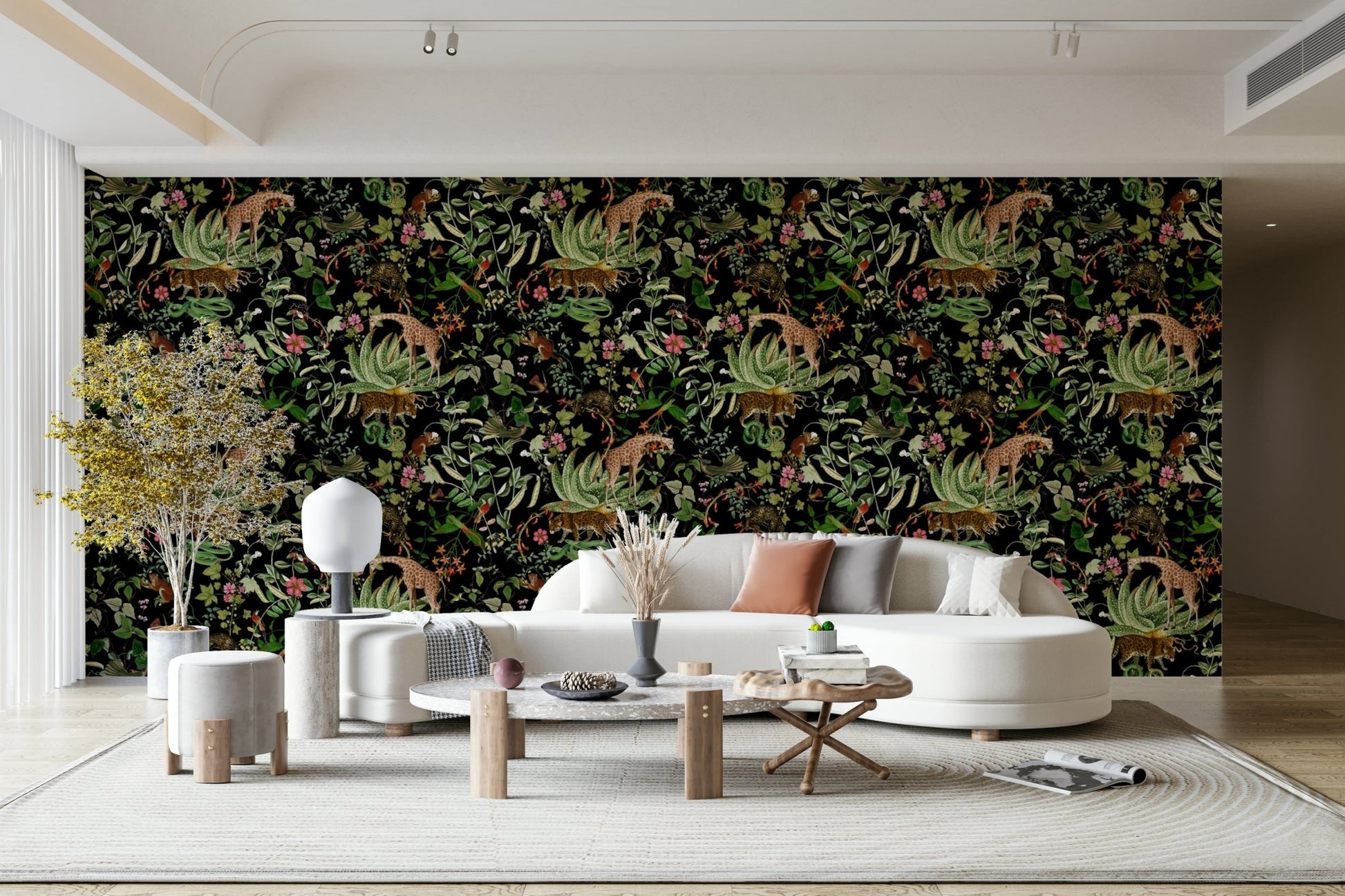 Whispers of the Wild Wallpaper in earthy tones., GD1398