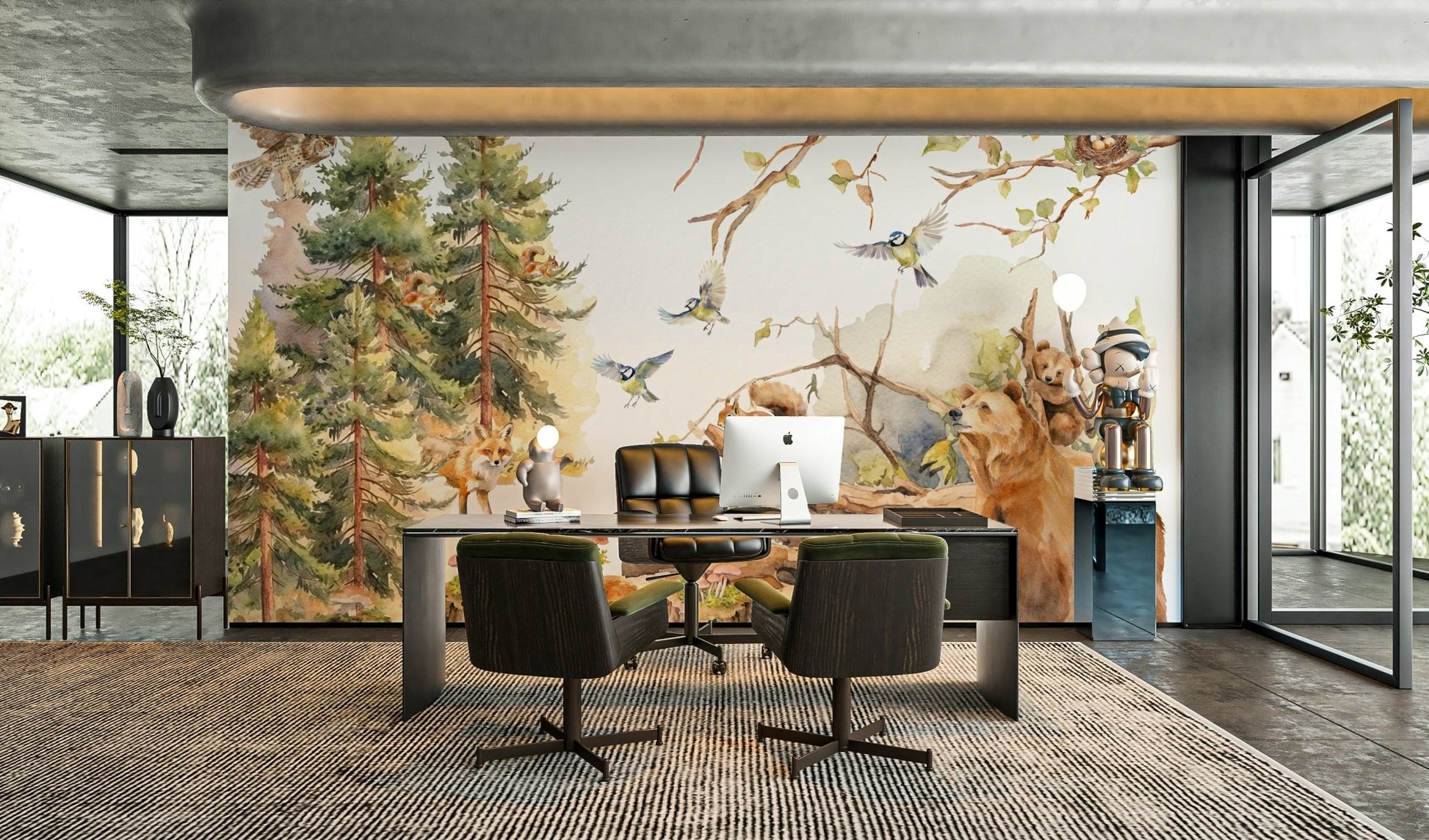 Beautiful Wildwood mural for natural-themed room decor, GD1243