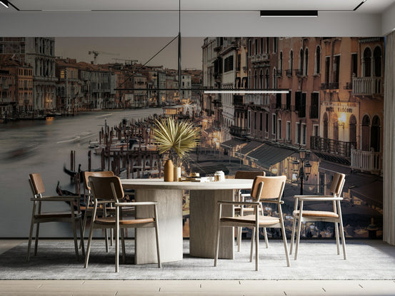 Whispers of Venice Wall Mural showcasing serene canals, GD2319