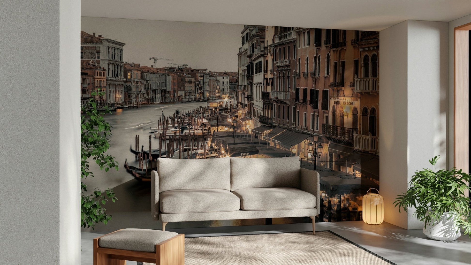 Mural wallpaper offering a calm, serene ambiance for any room

