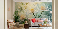 Minimalist white wallpaper design for modern walls

