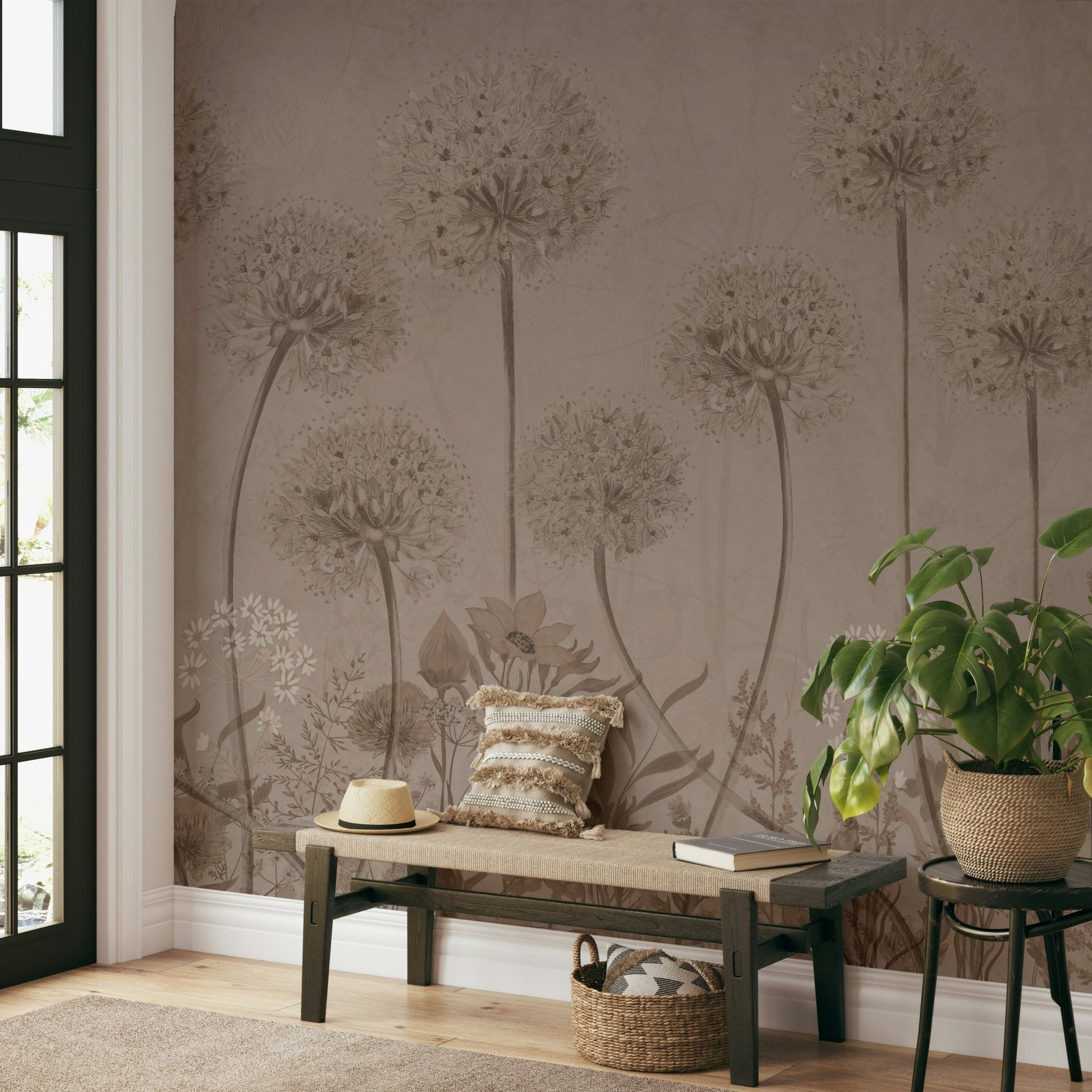 The colors are muted and gentle, like soft blues, pinks, and greens.

