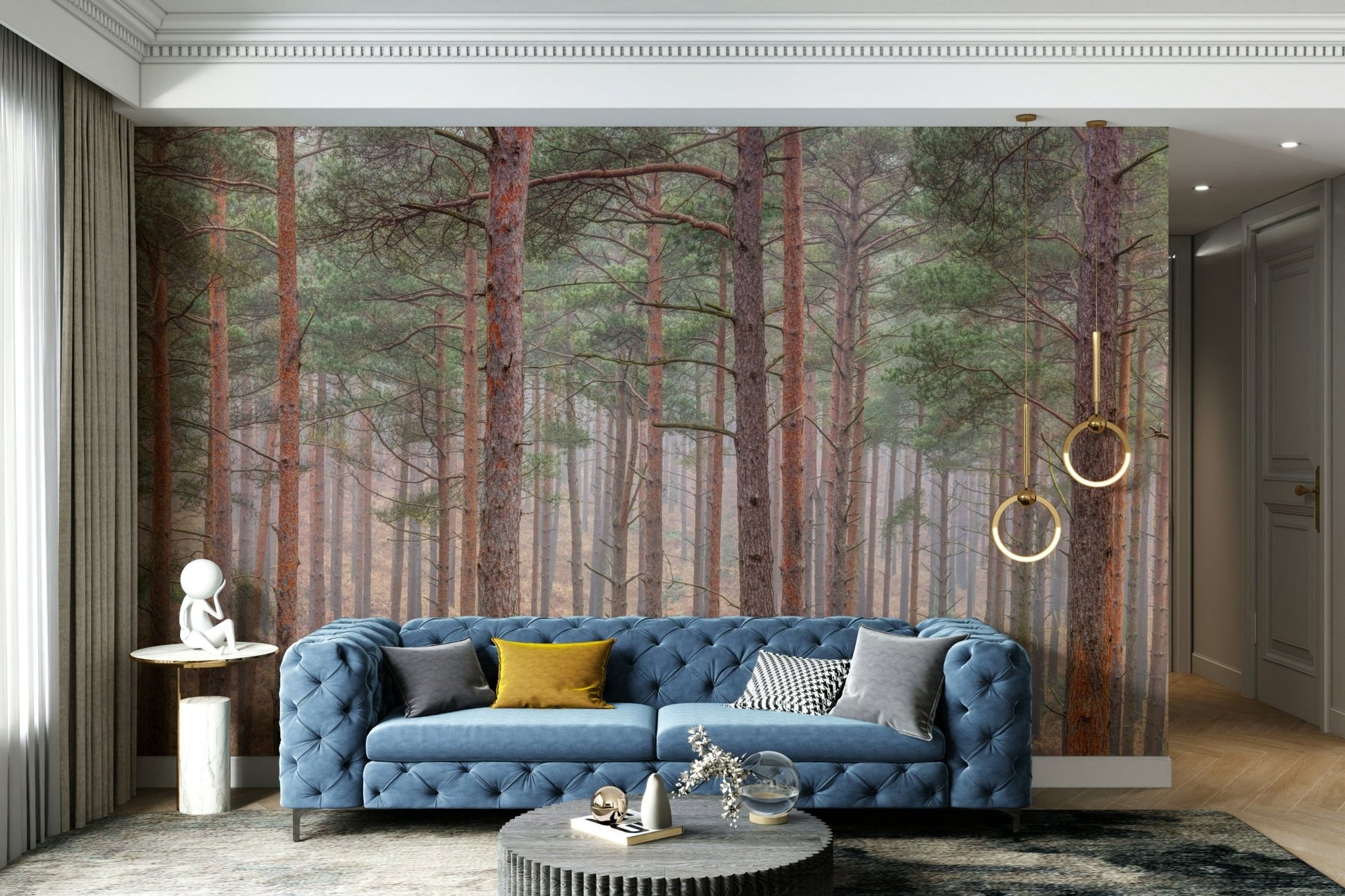 Light filters softly through the tree canopy.

