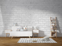 Stylish white brick texture wallpaper for walls
