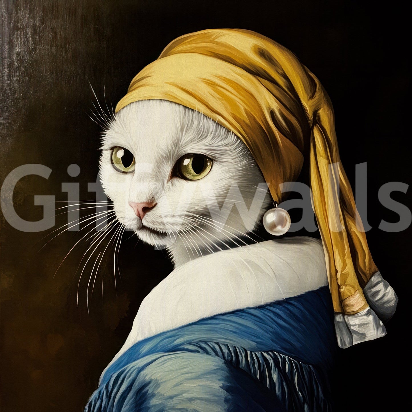 a famous painting with a funny twist

