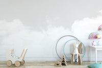 Elegant wallpaper mural with soft cloud design. A769