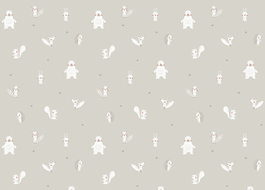 White Color Forest Animals Wallpaper - Giffywalls