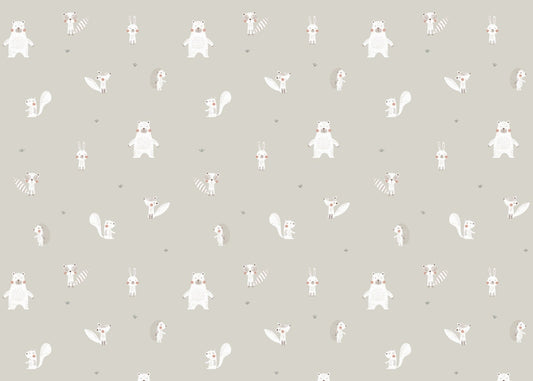 White Color Forest Animals Wallpaper - Giffywalls