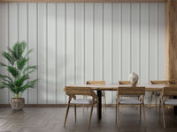 Minimalist white corrugated metal wallpaper for interiors brick-03
