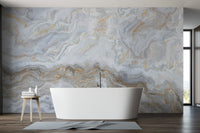 Minimalist marble wallpaper with a polished finish.