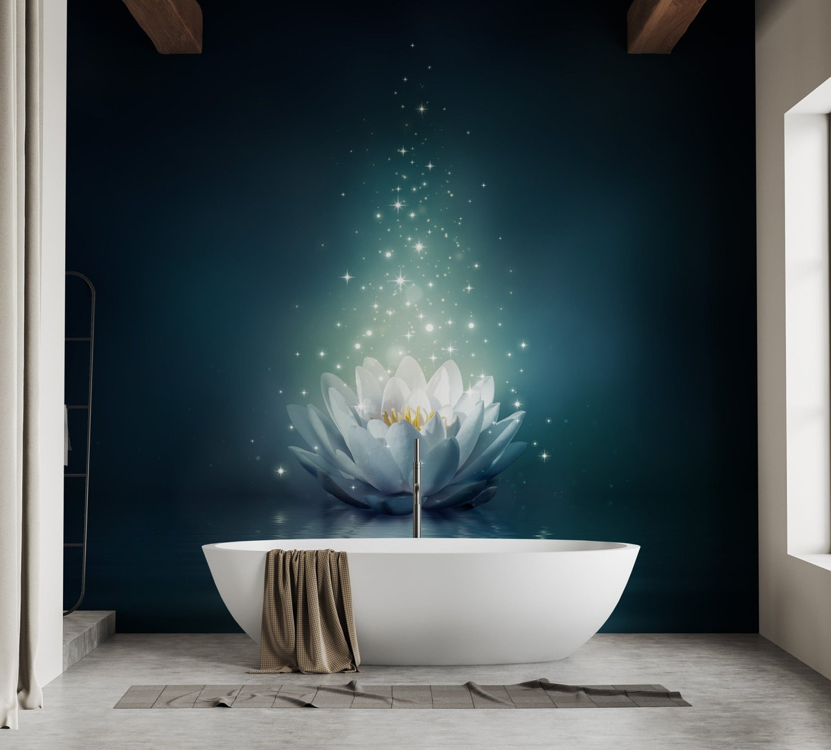 Lily Wallpaper - Flower Print Wall Design | Giffywalls