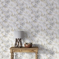 Chic golden veins on marble texture

