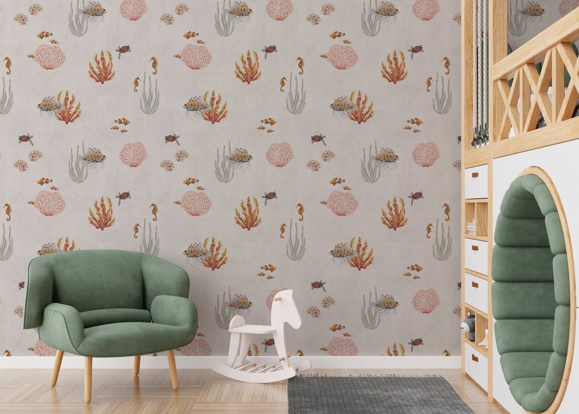 Tranquil white underwater wallpaper
