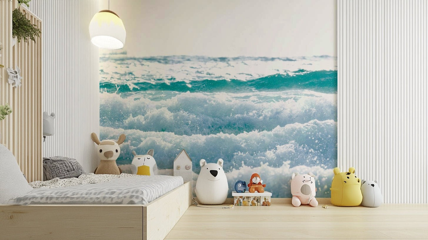 White on White Wall Mural
