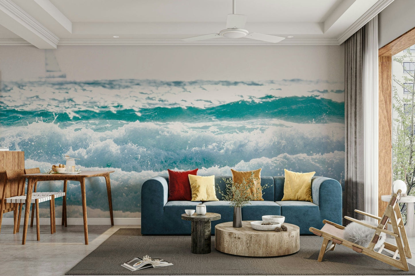 White on White Wall Mural
