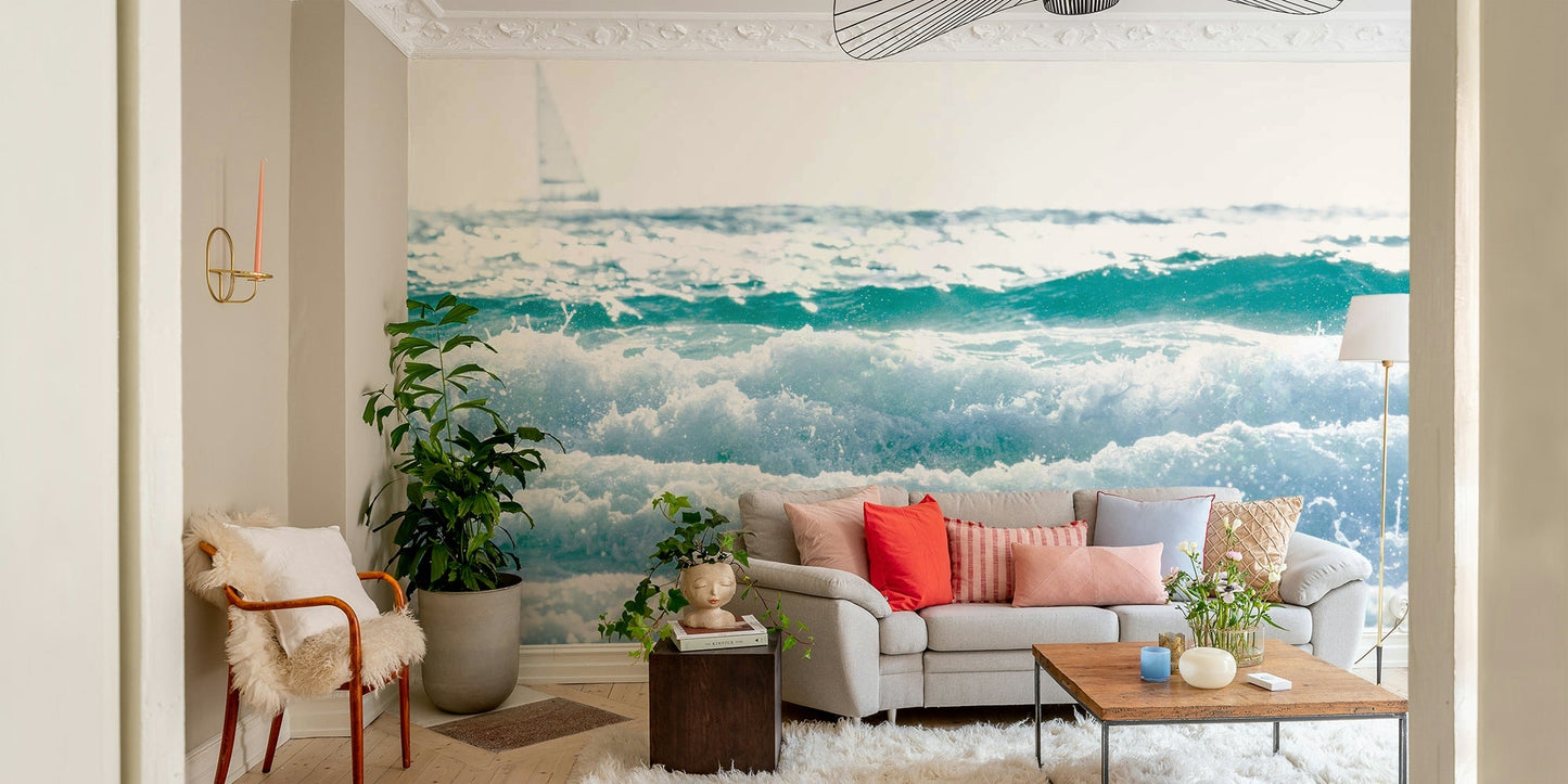 White on White Wall Mural