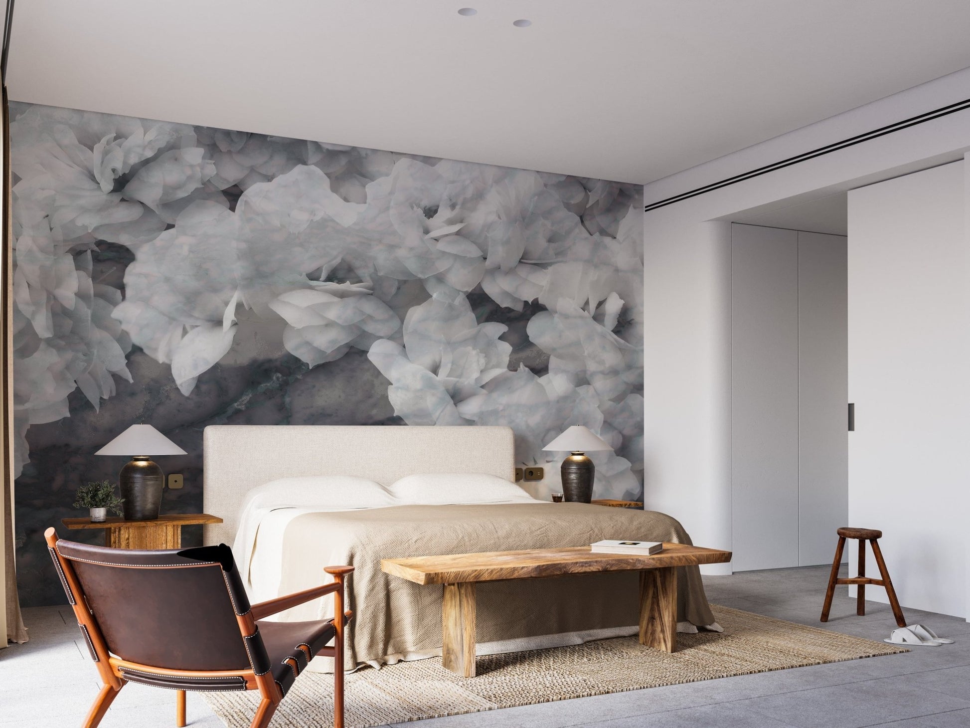 White Orchids Wallpaper Murals - Giffywalls A311
