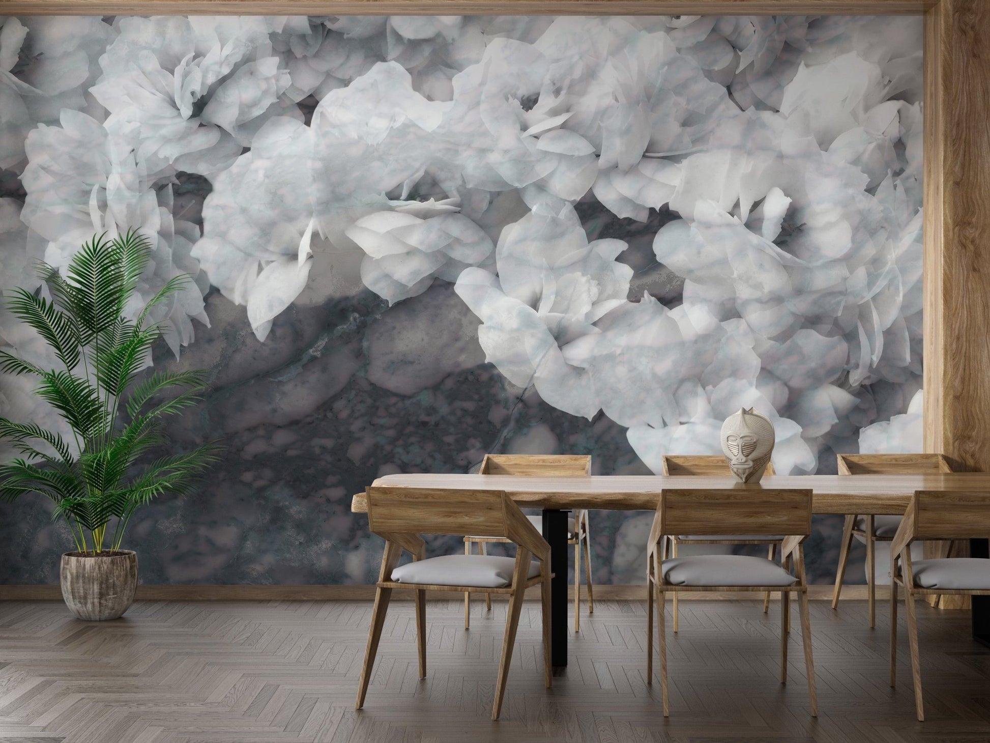 White Orchids Wallpaper Murals - Giffywalls A311