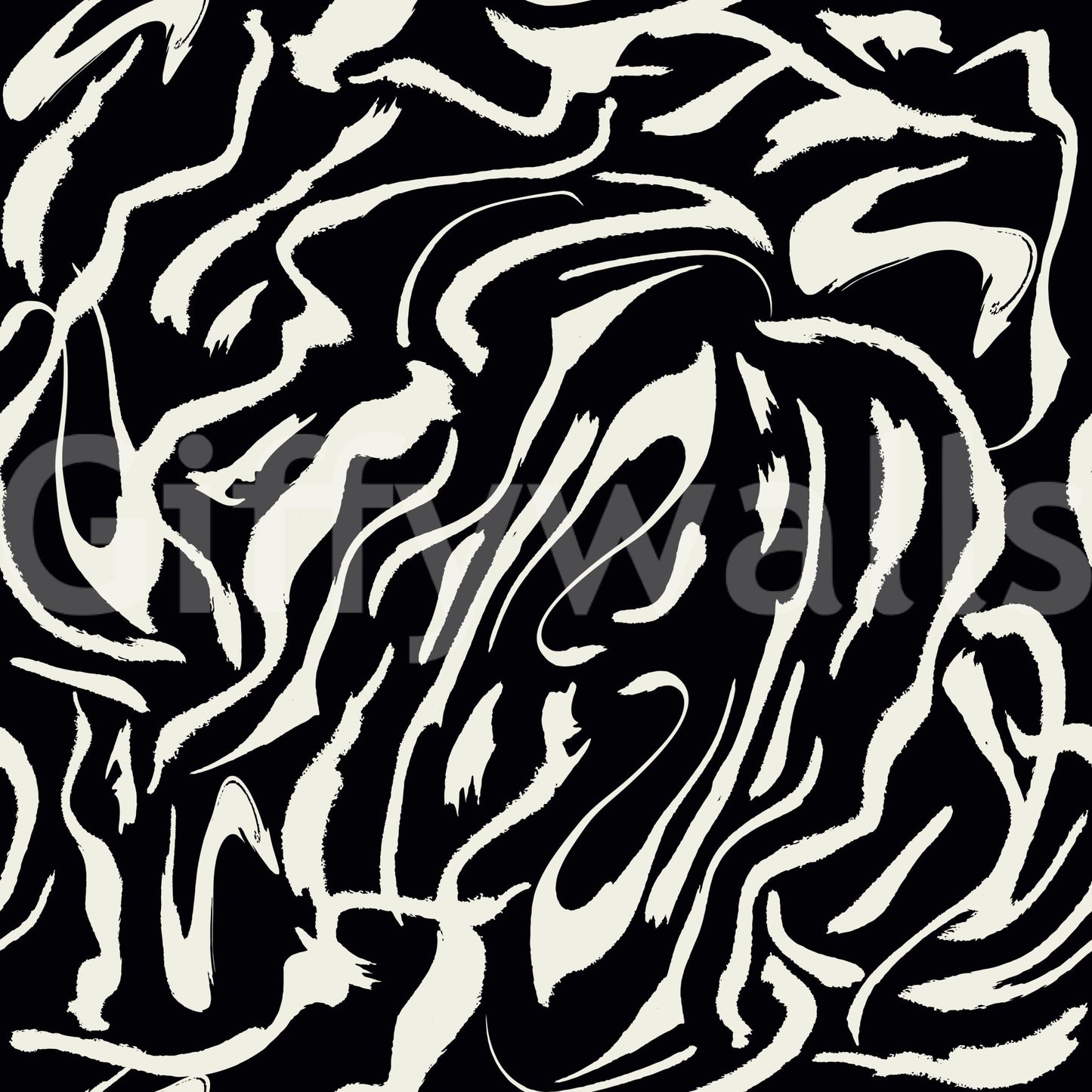 A detail of the brushstrokes and tones in the design.

