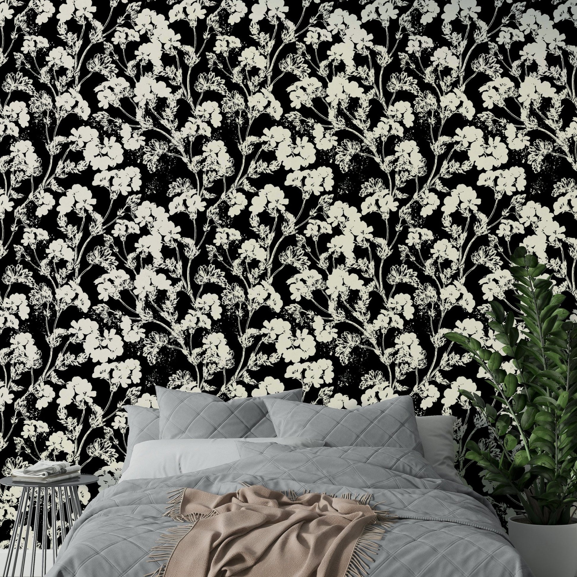 The pattern is best seen up close or in angled light.
