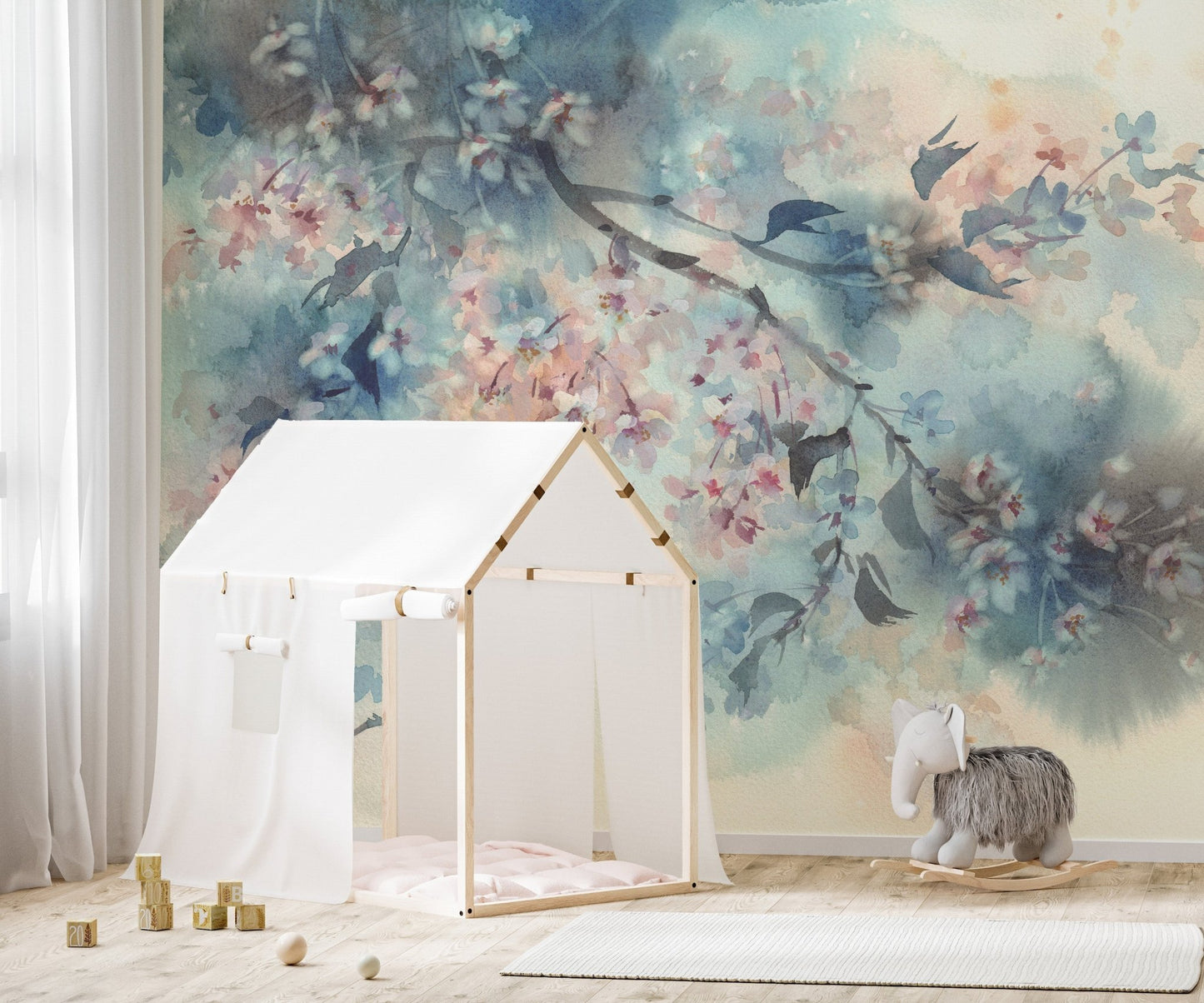 Pastel Flower Beautiful Peach Tones Wallpaper Murals - Giffywalls