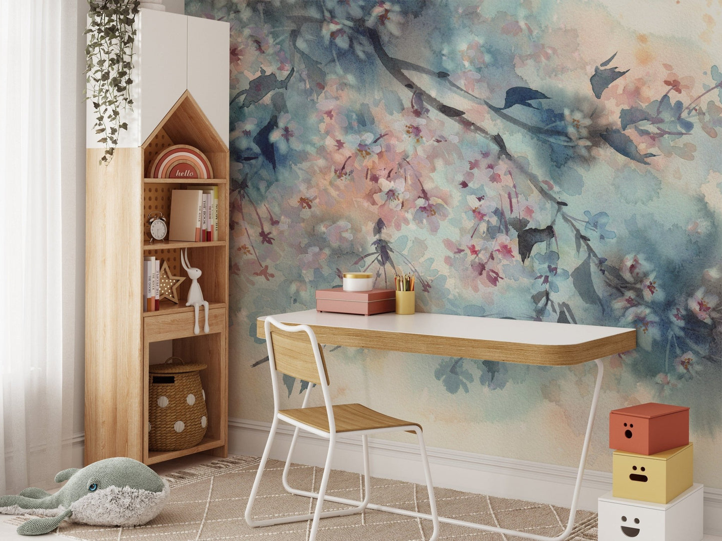 Pastel Flower Beautiful Peach Tones Wallpaper Murals - Giffywalls