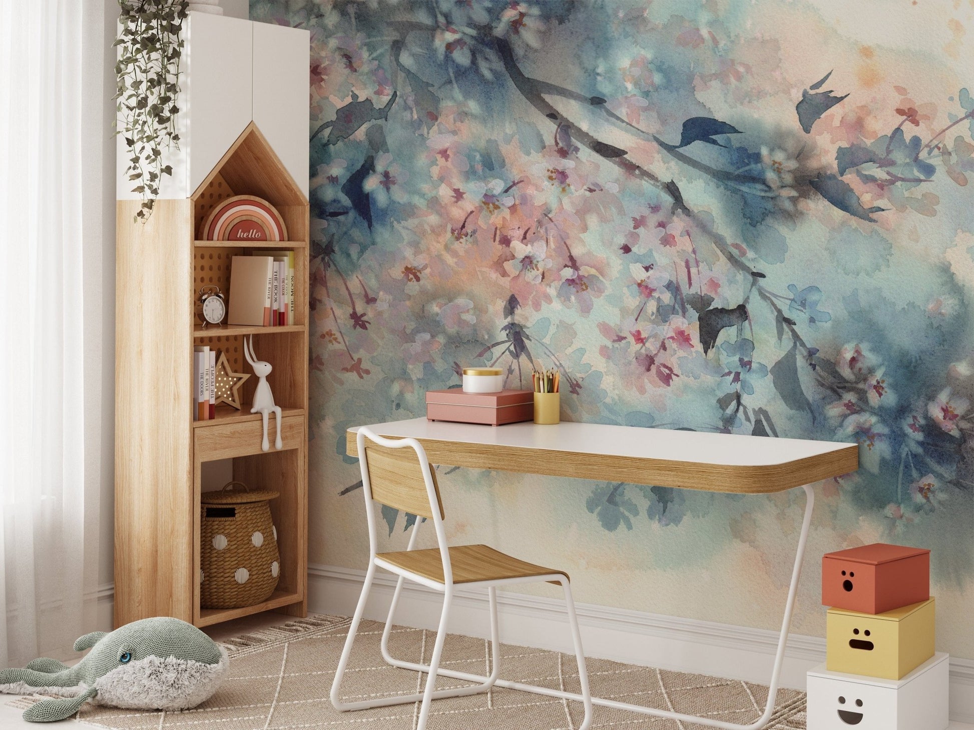 Pastel Flower Beautiful Peach Tones Wallpaper Murals - Giffywalls