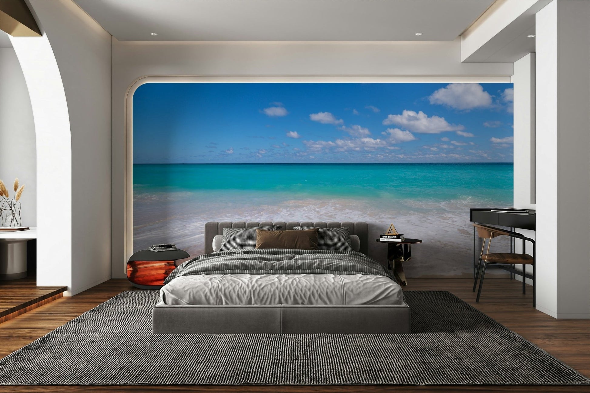 White Sandy Beach Wall Mural