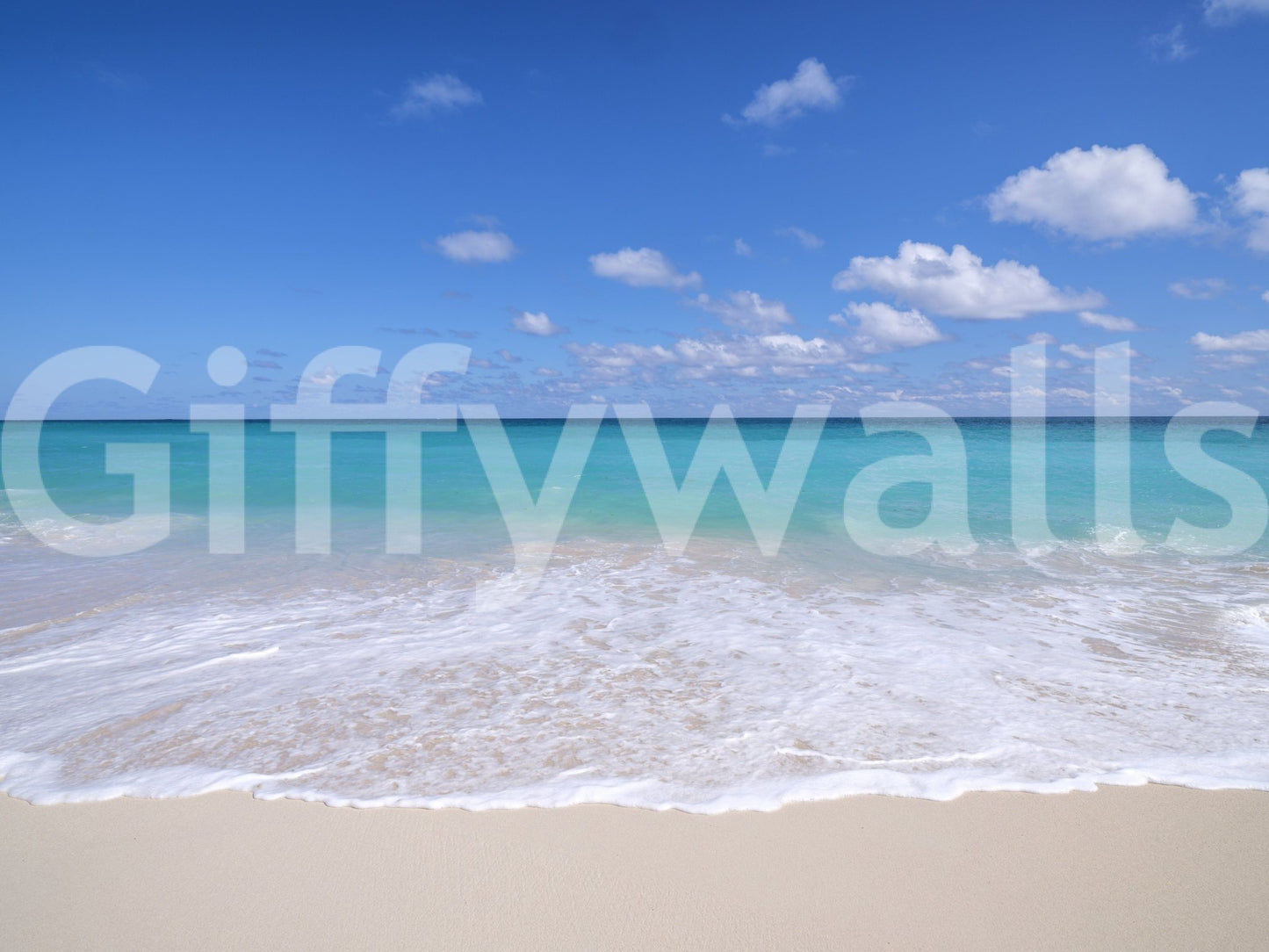 White Sandy Beach Wall Mural