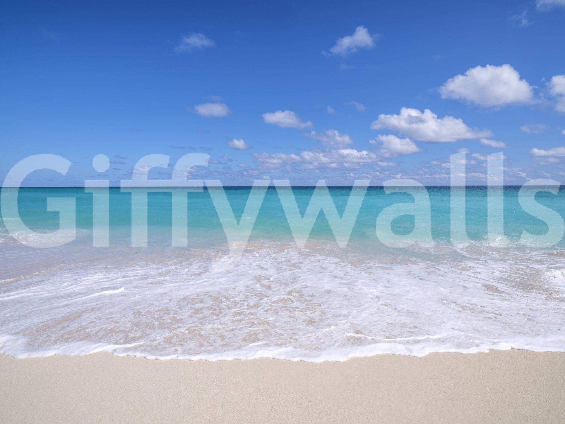White Sandy Beach Wall Mural