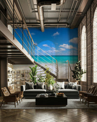 White Sandy Beach Wall Mural