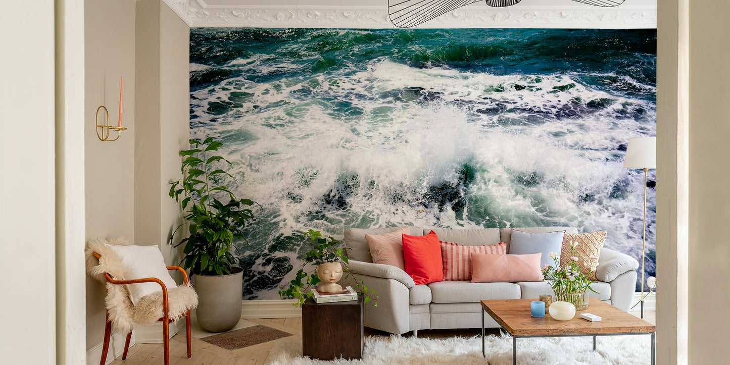 A serene white texture wall mural for your decor.

