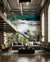 A beautiful abstract splash wallpaper mural for a modern home.

