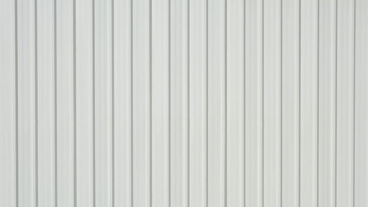 White Corrugated Metal Sheet Wallpaper