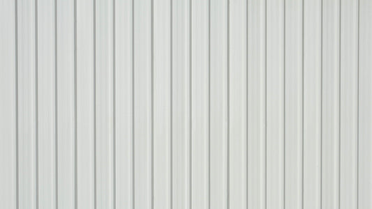 White Corrugated Metal Sheet Wallpaper