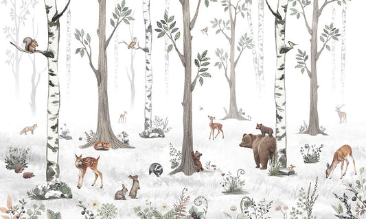 Winter Woodland Wonders Wall Mural