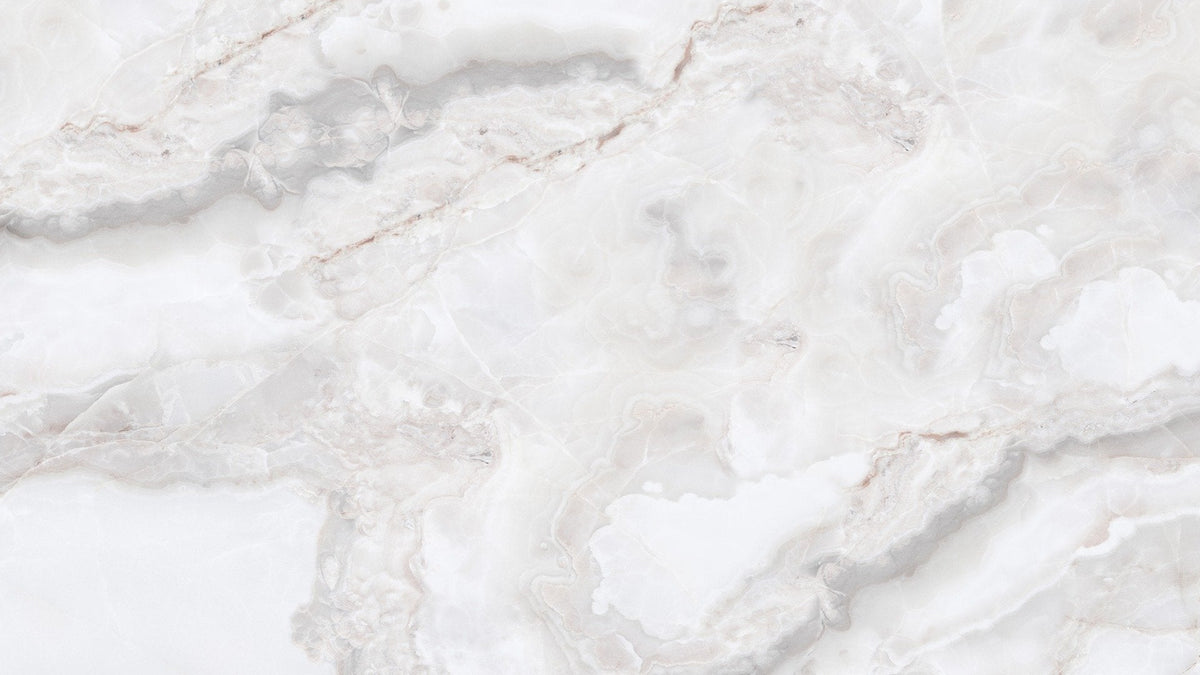 White Marble Wallpaper Mural in your room — zoomed