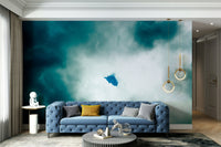 A beautiful immersive design wall mural for a living room.

