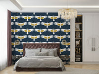 White condor wallpaper design GD598
