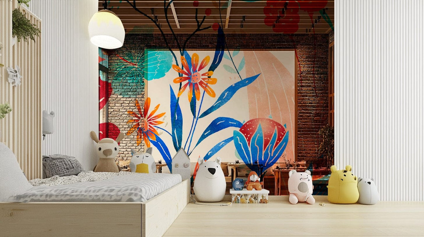 Wild Bloom Symphony wallpaper detail

