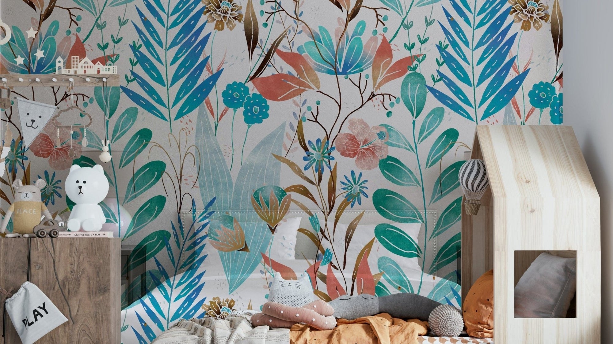 Calm botanical wallpaper for walls GD035

