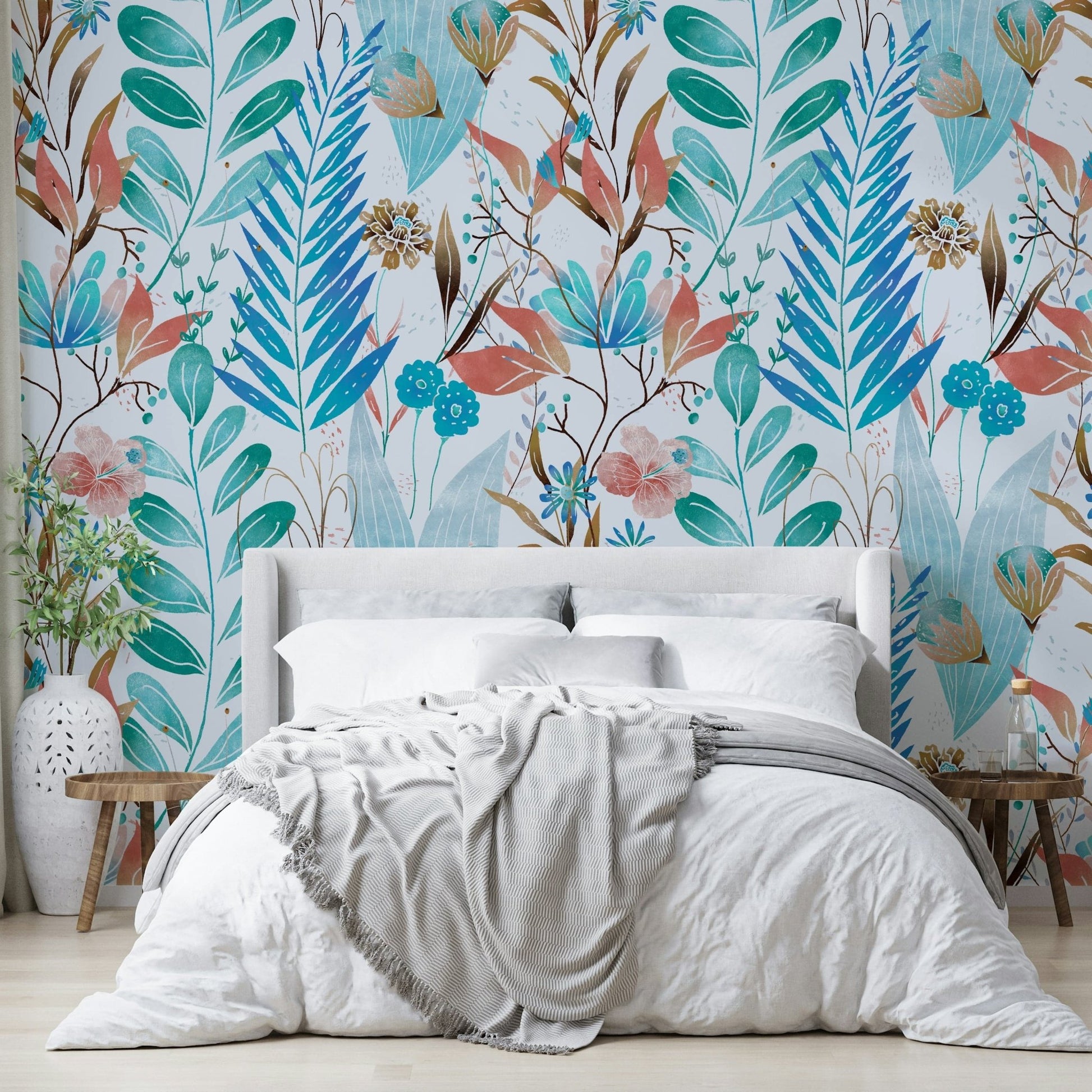Peaceful blue and green wallpaper texture
 GD035
