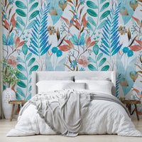 Peaceful blue and green wallpaper texture
 GD035
