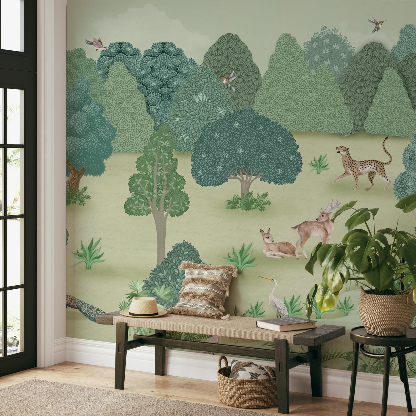 The design feels peaceful and sophisticated.

