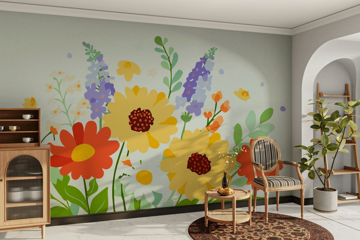Wild Garden Wall Mural